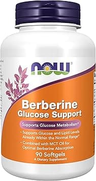 Now Foods Berberine Glucose Support 90 Softgels | With MCT Oil for Optimal Absorption, Supports Healthy Glucose & Lipid Levels. - Amazon.ae Price Tracker
