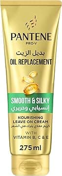 Pantene Pro-V Smooth and Silky Nourishing Oil Replacement Leave-On Cream, with Vitamins B, C and E, Controls Frizz, Locks Out Humidity, 275ml - Amazon.ae Price Tracker