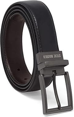 Steve Madden mens Dress Casual Every Day Leather Belt Belt - Amazon.ae Price Tracker