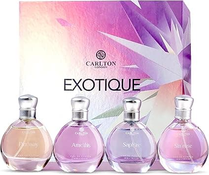 Carlton London Exotique Gift set of 4 premium perfume - 30ml each I Orange, Cedar, Honey and Rose fragrance I luxury EDP perfume for girls and ladies | Best gift set for women - Amazon.ae Price Tracker