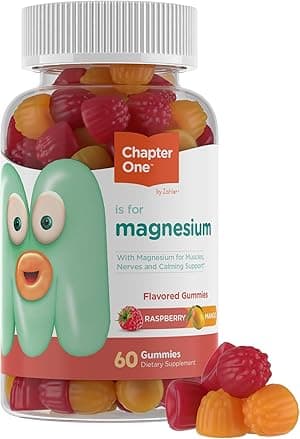 Zahler Chapter One Magnesium Gummies, Great Tasting Magnesium for Kids, Calm Kids Magnesium, Magnesium Gummies for Women and Men, Raspberry and Mango Flavored, Certified Kosher, (60 Flavored Gummies) - Amazon.ae Price Tracker