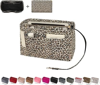 ZTUJO Purse Organizer Insert, Felt Bag Organizer with Metal Zipper, Handbag & Tote Shaper, For Speedy Neverfull Tote, 7 Sizes(Slender Medium, Leopard) - Amazon.ae Price Tracker