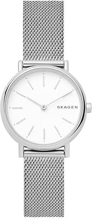Skagen Signatur Watch for Women, Quartz Movement with Stainless Steel or Leather Strap - Amazon.ae Price Tracker