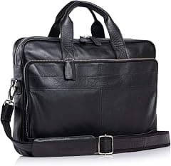 Leather briefcase 18 Inch Laptop Messenger Bags for Men and Women Best Office briefcase Satchel Bag - Amazon.ae Price Tracker