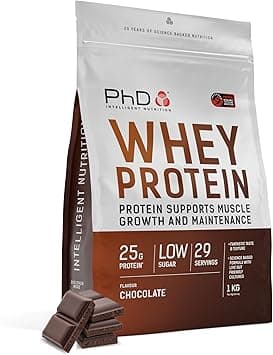 PhD Nutrition Whey Powder 1kg Chocolate – with 25g Informed Protein per Serving, enriched with Well-Tolerated Cultures - Amazon.ae Price Tracker
