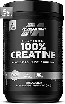 MuscleTech Platinum 100% Creatine Monohydrate Powder Pure Micronized Muscle Recovery, Helps Increase Muscle Power, Boost Strength and Enhance Performance for Men & Women, Unflavored 400 grams - Amazon.ae Price Tracker
