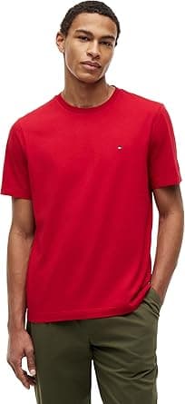 Tommy Hilfiger mens ESS SEASONAL REG FIT SOLID TEE S/S T-Shirt - Amazon.ae Price Tracker