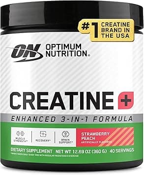 Optimum Nutrition Creatine Monohydrate Plus Powder, Strawberry Peach Flavored Creatine Performance Blend, with Electrolytes for Hydration, Added Vitamins, 40 Servings, 360 Grams (Packaging May Vary) - Amazon.ae Price Tracker