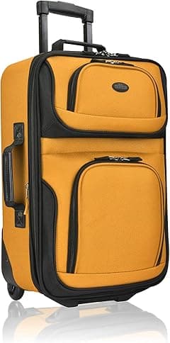U.S. Traveler Rio Rugged Fabric Expandable Carry-on Luggage Set - Amazon.ae Price Tracker
