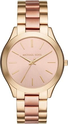 Michael Kors Women's Watch MINI SLIM RUNWAY, 33mm case size, Three Hand movement, Stainless Steel strap - Amazon.ae Price Tracker