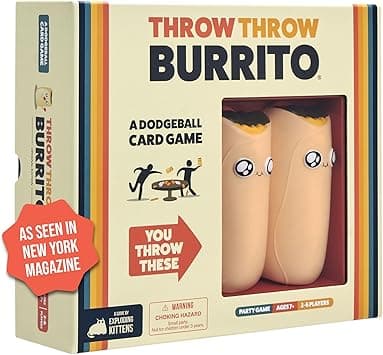 Throw Throw Burrito by Exploding Kittens - A Dodgeball Card Game - Family-Friendly Party Games - Card Games for Adults, Teens & Kids (English Version) - Amazon.ae Price Tracker