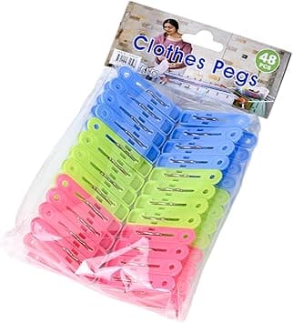 Mondex Durable Polypropylene Plastic Pegs for Laundry, Clothing Pins, Clothes Drying, and Outdoor Use, 48 Pieces - Amazon.ae Price Tracker