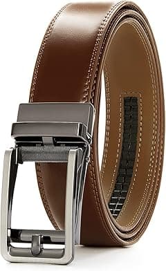 28"-60"Men's Leather Ratchet Dress Belt Big And Tall With Automatic Buckle - Amazon.ae Price Tracker