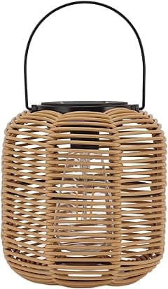 Hanging Solar Lantern Outdoor Waterproof, Large Rattan With Handle, Bright Lights Warm Light For Garden Patio Yard Decoration Tungsten - Amazon.ae Price Tracker