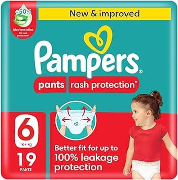 Pampers Rash Protection, Size 6, 16+ kg, Value Pack, 19 Diaper Pants - Amazon.ae Price Tracker