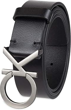 Calvin Klein Men's Casual CK Monogram Cut Out Buckle Belt - Amazon.ae Price Tracker