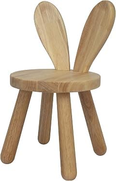 Wooden Toddler Chair, Naturally Finished Solid Hardwood,Kids Stool Chair, Handmade, for Playroom, Nursery, Preschool, Bedroom, Kindergarten Eating, Reading, Playing, Boys Girls Age 2+ (1, Bunny Ear) - Amazon.ae Price Tracker