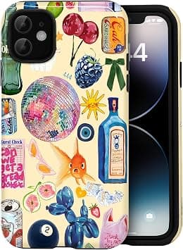 Compatible with iPhone 11 Case, Aesthetic Summer Phone Case Cute European Fish Cherry Collage Lovely for Girl Women, Scratch Resistant Shockproof Protective Girly Case for iPhone 11 - Amazon.ae Price Tracker