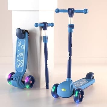 Baybee Blaze Storm Skate Scooter for Kids 3 Wheel Kids Scooter with 4 Height Adjustable Handle Kick Scooter with LED PU Wheels & Rear Brake | Runner Scooter for Kids 3 to 8 Years Boy Girl - Amazon.ae Price Tracker
