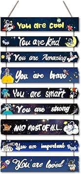 Outer Space Room Decor for Teen Boys Aesthetic, Cool Bedroom Wall Decor for Baby Boy, Navy Blue Kids Wall Art Signs, Fun Stuff Black Decorations for Nursery Bed Room Dorm Classroom Bathroom - Amazon.ae Price Tracker