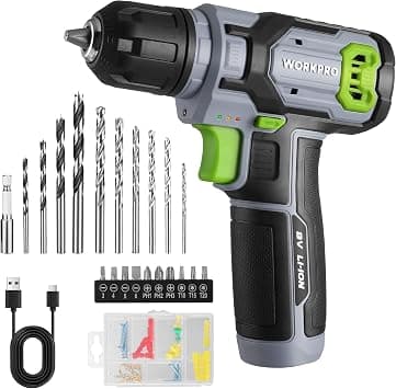 WORKPRO 8 V Cordless Drill Set with 53-Piece Accessories - Amazon.ae Price Tracker
