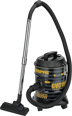 Geepas 2000W 2-in-1 Blow and Dry Vacuum Cleaner GVC19045 | Powerful Copper Motor | 18L Capacity | Stainless Steel Drum Tank | Dust Full Indicator | 2-Year Warranty - Amazon.ae Price Tracker