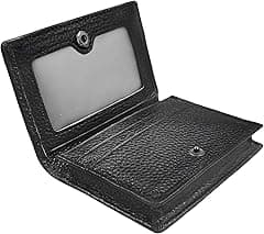 Outrip Genuine Leather Business Card Holder Name Card Case Credit Card Wallet with ID Window RFID Blocking - Amazon.ae Price Tracker
