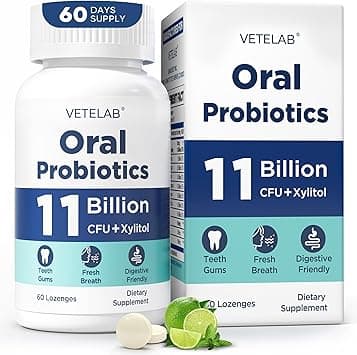 Oral Probiotics for Mouth Bad Breath - 11 Billion CFU Chewable Probiotics for Teeth & Gums, Dry Mouth, Gum Restore, Fresh Breath, Chronic Halitosis & Gut Health, 60 Lozenges - Amazon.ae Price Tracker