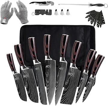FULLHI Knife Set, 14pcs Japanese Knife Set, Premium Stainless Steel Kitchen Knife Set - Amazon.ae Price Tracker
