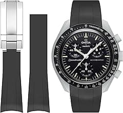 Bonace Strap for Omega X Swatch MoonSwatch/Rolex Watch/Seiko Watch/Omega x Swatch MoonSwatch Speedmaster Seamless Replacement Silicone Watch Strap 20mm - Amazon.ae Price Tracker