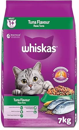 Whiskas Tuna Dry Cat Food, Bag of 7Kg, for Adult Cats 1+ Years, Complete Nutrition and Great Taste Cat Dry Food - Amazon.ae Price Tracker