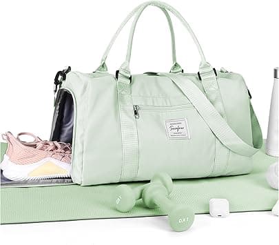 Gym Bag Womens,Travel Duffel Carry on Bag Sport Tote Bag Weekend Overnight Bag, A13-Mint Green, Small, Gym Bag - Amazon.ae Price Tracker