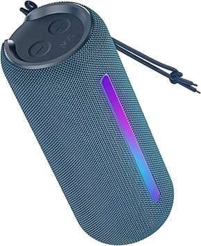 boAt Newly Launched Stone Spinx Pro Bluetooth Speaker with 20 W RMS Sound, Up to 8 hrs of Playtime, BTv5.0, Built-in Mic, RGB LEDs, TWS Feature, TF Card, AUX Port & USB Type-C Port(Tropical Blue) - Amazon.ae Price Tracker