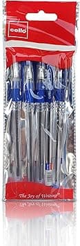 Cello Soft tip Ball Pen 0.7mm 5Pcs Blue |Ball Pens Blue| Ball Pens Set for Students | Pens for Office Use | Ball Pens for Writing Pens | Best pen for Exam - Amazon.ae Price Tracker