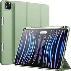JETech Case for iPad Pro 11 Inch (2022/2021/2020 Model) with Pencil Holder, Support 2nd Pencil Charging, Slim Tablet Cover with Soft TPU Back, Auto Wake/Sleep (Matcha Green) - Amazon.ae Price Tracker