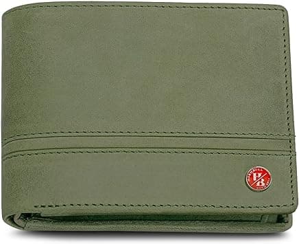 HORNBULL Denial Leather Wallet for Men | Wallets Men with RFID Blocking | Mens Wallet Leather (Green) - Amazon.ae Price Tracker