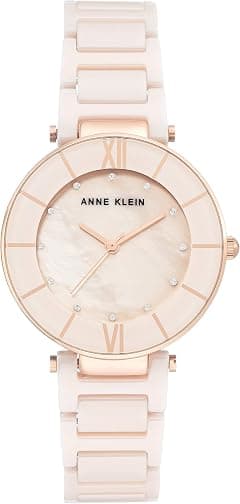 Anne Klein Women's AK/3266 Premium Crystal Accented Ceramic Bracelet Watch - Amazon.ae Price Tracker