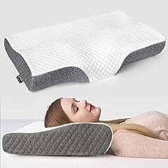 ZAMAT Memory Foam Pillow for Neck Pain Relief, Adjustable Ergonomic Cervical Pillow for Sleeping, Orthopedic Neck Pillow with Washable Cover, Bed Pillows for Side, Back, Stomach Sleepers - Amazon.ae Price Tracker