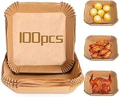 Cuisine Art 100Pcs Air Fryer Disposable Paper Liner, Air Fryer Liners Square, Baking Paper for Air Fryer Water-proof,Parchment Paper for Baking Roasting Microwave,16cm,Square - Amazon.ae Price Tracker