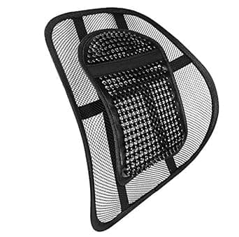 Car Seat Chair Massage Back Lumbar Support Mesh Ventilate Cushion Pad Black - Amazon.ae Price Tracker