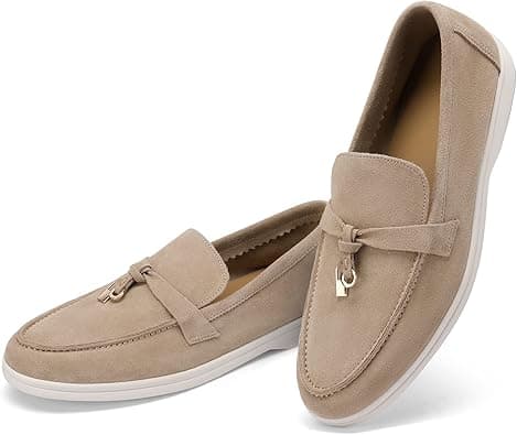 Celbreez Flats Loafers Comfortable Loafers for Women Round Toe Suede Lightweight Slip-on Moccasins Shoes Classic Casual Driving Penny Loafers, Apricot, 9, 40 EU - Amazon.ae Price Tracker