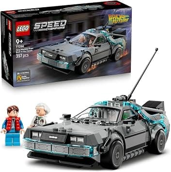 LEGO Speed Champions Time Machine from Back to the Future Toy - Car Model Kit w/Doc Brown & Marty McFly Minifigures - Gift for 9+ Year Old Boys, Girls & Movie Fans - 77256 - Amazon.ae Price Tracker