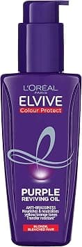 L’Oréal Paris L'Oreal Elvive Colour Protect Purple Anti-Brassiness Hair Oil For Highlighted Brunette, Blonde & Grey Hair 100ml - Amazon.ae Price Tracker