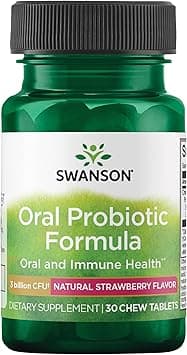 Swanson Oral Probiotic Formula Natural Strawberry Flavour 3 billon Cfu 30 Chwbls - Amazon.ae Price Tracker