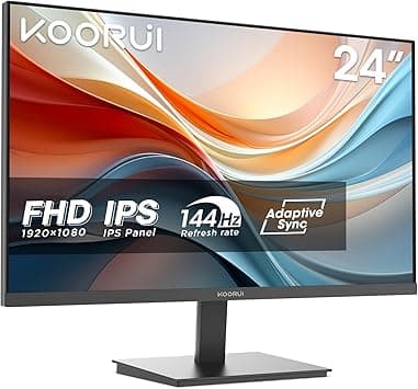 KOORUI 24-Inch Full HD IPS Monitor 1080p, Ultra-thin design, 120Hz 99% sRGB, Adaptive Sync, Ultra-thin, VESA Mountable, Tilt Adjustable, HDMI and VGA, E2411H - Amazon.ae Price Tracker