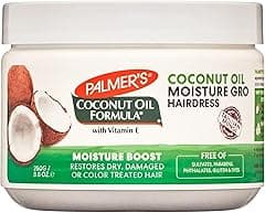 Palmer's Coconut Oil Formula Moisture GRO Hairdress for Dry,Damage/Color Treated Hair-Vitamin E,No Sulfate,Paraben,Phthalate,Gluten & Dyes, Natural Coconut Oil Ingredient - 250gm - Amazon.ae Price Tracker