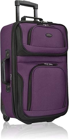 U.S. Traveler Rio Rugged Fabric Expandable Carry-on Luggage Set - Amazon.ae Price Tracker