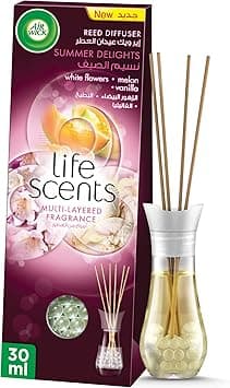 Air Wick Life Scents Reed Diffuser, Summer Delights Scent (White Flowers, Melon & Vanilla), 30ml - Amazon.ae Price Tracker