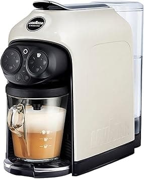 Lavazza, A Modo Mio Deséa Coffee Capsule Machine, Compatible with A Modo Mio Coffee Pods, Touch Interface, Sound Alerts, Automatic Shut-Off, Dishwasher-Safe Components, 1500W, 220-240V, White Cream - Amazon.ae Price Tracker