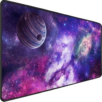 TEDNETGO Large Extended Gaming Mouse Pad, Long Mouse Pads, Extra Large Big Mouse Pad with Stitched Edge, XXL Non-Slip Computer Computer Keyboard Mat for Gamer/Desktop/Office/Home, Galaxy - Amazon.ae Price Tracker